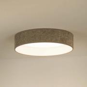 LED-Deckenlampe Plafond, Bouclé grau, Ø 45 cm, 3-step-dim