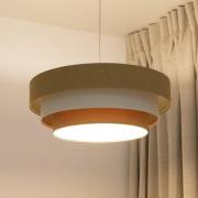 Hängeleuchte Triniti, beige/creme, Ø 60 cm, Textil