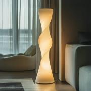 Lucande LED-Stehlampe Isa, weiß, Textil, Höhe 167 cm