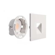 LED-Wandeinbaulampe SET Alwaid, weiß 8 x 8 cm, Stufe 2.700 K