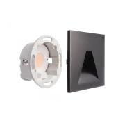 LED-Wandeinbaulampe SET Alwaid schwarz 8x8 cm Winkel 2.700 K