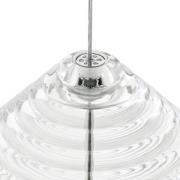 Tom Dixon LED-Hängelampe Press Cone, Ø 34 cm, transparent