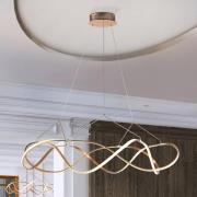 LED-Hängeleuchte Molly, dimmbar, Ø 110 cm, roségold