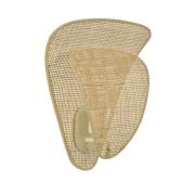 MARKET SET Wandlampe Coquillage, naturfarben, 33 cm, Rattan