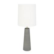 MARKET SET Tischlampe Cosiness, 102 cm, grau/weiß, Keramik