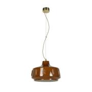 MARKET SET Pendellampe Jimmy, Ø 38 cm, braun, Keramik
