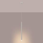 Hängelampe Pastelo, beige, Ø 2 cm, Stahl, 3-flg.