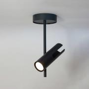 Deckenspot Leda 1, anthrazit, 1-flammig, Stahl, Höhe 34 cm