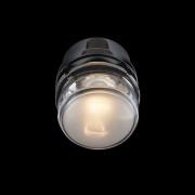 Oluce LED-Wandlampe Fresnel, chromfarben, Alu, Glas, 2.700 K