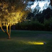 LED-Solar-Strahler OJE, grau, dimmbar Tageslichtsensor Timer