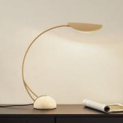 Lucande Tischleuchte Rivera, beige, Metall, Stein, 51 cm, G9