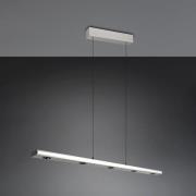 LED-Hängelampe Graham, nickel, Metall, up/down, CCT, Dimmer