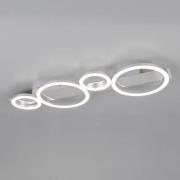 LED-Deckenleuchte Lumos, chrom, 4.000 K, Metall, Länge 72 cm