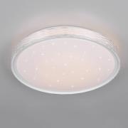 LED-Deckenleuchte Varda, weiß, Ø 39 cm, Fernbedienung