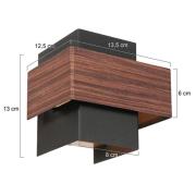 Wandleuchte Muro 3367, Holzoptik, up/down, G9, 2.700 K