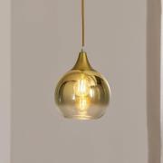 Hängeleuchte Monte aus Glas, einflammig, gold