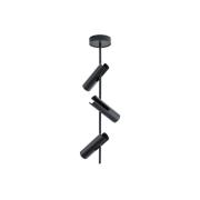 Deckenspot Leda 3, anthrazit, 3-flammig, Stahl, Höhe 76 cm