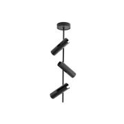Deckenspot Leda 3, olivgrün, 3-flammig, Stahl, Höhe 76 cm