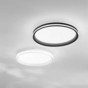 LED-Deckenlampe Isy, schwarz, Ø 45 cm, Metall, CCT, dimmbar