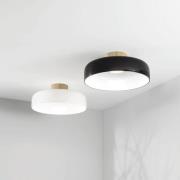 LED-Deckenlampe Lunar, schwarz, Glas, Ø 42 cm, CCT, dimmbar
