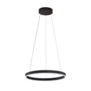 LED-Hängeleuchte Sirko, Ø 50 cm, sandschwarz, Metall, CCT