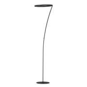 LED-Stehleuchte Sirko, sandschwarz, Höhe 177 cm, Metall, CCT