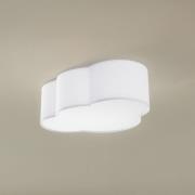 Deckenleuchte Cloud, Textil, 41 x 31 cm, weiß