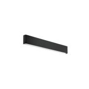 Ideal Lux LED-Wandleuchte Delta, schwarz, B 61 cm, up/down