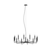 Kronleuchter ORTO B, schwarz, Metall, Ø 103 cm, 12-flammig