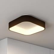 Arcchio LED-Deckenlampe Aleksi, 45 x 45 cm, schwarz, CCT