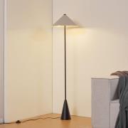 Lindby Stehleuchte Norvik, Höhe 150 cm, schwarz/grau, Metall