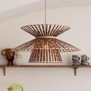 GOOD & MOJO Hängelampe Machu Picchu, braun, Ø 57 cm, Bambus