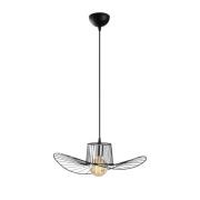 Hängeleuchte Tel, schwarz, Ø 50 cm, Metall