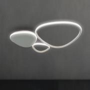 LED-Deckenleuchte Helix, silberfarben, Länge 62 cm, Metall