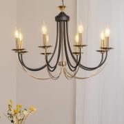 Kronleuchter Ferra, messing antik, achtflammig