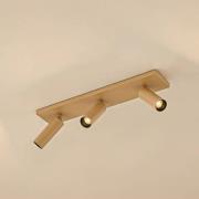 Arcchio Deckenstrahler Brinja Slim, braun, 3-flg., GU10 MR11