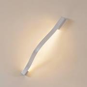 Lindby LED-Wandleuchte Alvon, silber, Höhe 50 cm, Metall