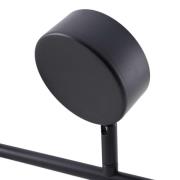 Lindby Strahler Jyla, schwarz, Linse, 4.200 K, 3-flg., GX53