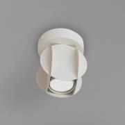 Deckenspot GAMBIT, cremeweiß, Ø 10 cm, Metall, GU10