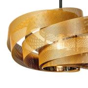 Deckenleuchte Vento, schwarz/gold, Metall, Ø 40 cm, E27