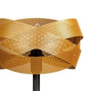 Tischlampe Tornado, schwarz/gold, Metall, Ø 26 cm, E14