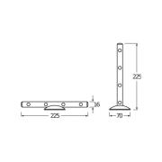 OSRAM LED-Wandleuchte LEDSTIXX, silber, Metall, Batterie
