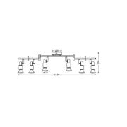 OSRAM Deckenstrahler, weiß, 6-flg., Metall, GU10-LED 927 dim