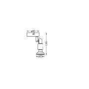 OSRAM Deckenstrahler, schwarz 1-flg. Metall GU10-LED 927 dim