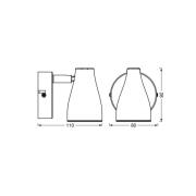 OSRAM Deckenstrahler PEAR, weiß, 1-flammig, GU10-LED 2.700 K
