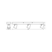 OSRAM LED-Deckenleuchte NEPTUNE CLICK-SELECT, 3 Spots, weiß