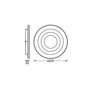 OSRAM LED-Deckenlampe ORBIS SPIRAL LOOP 51 cm weiß Sidelight