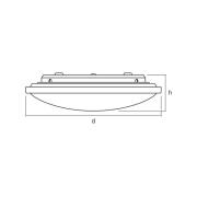 OSRAM LED-Deckenlampe ORBIS, Ø 31 cm, Fernbedienung CCT weiß