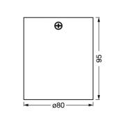 OSRAM Deckenstrahler ROUND, weiß, Ø 8 cm, Metall, GU10