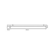 OSRAM LED-Wandleuchte SQUARE, weiß, Länge 60 cm, CCT, IP44